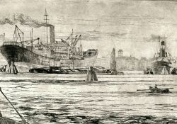 Havenbeeld van Rotterdam